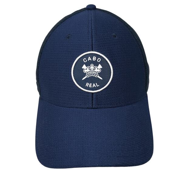 Cabo Real Snapback Trucker Hat Blue OS Adjustable Embroidered Mesh Back Pukka - Picture 1 of 10